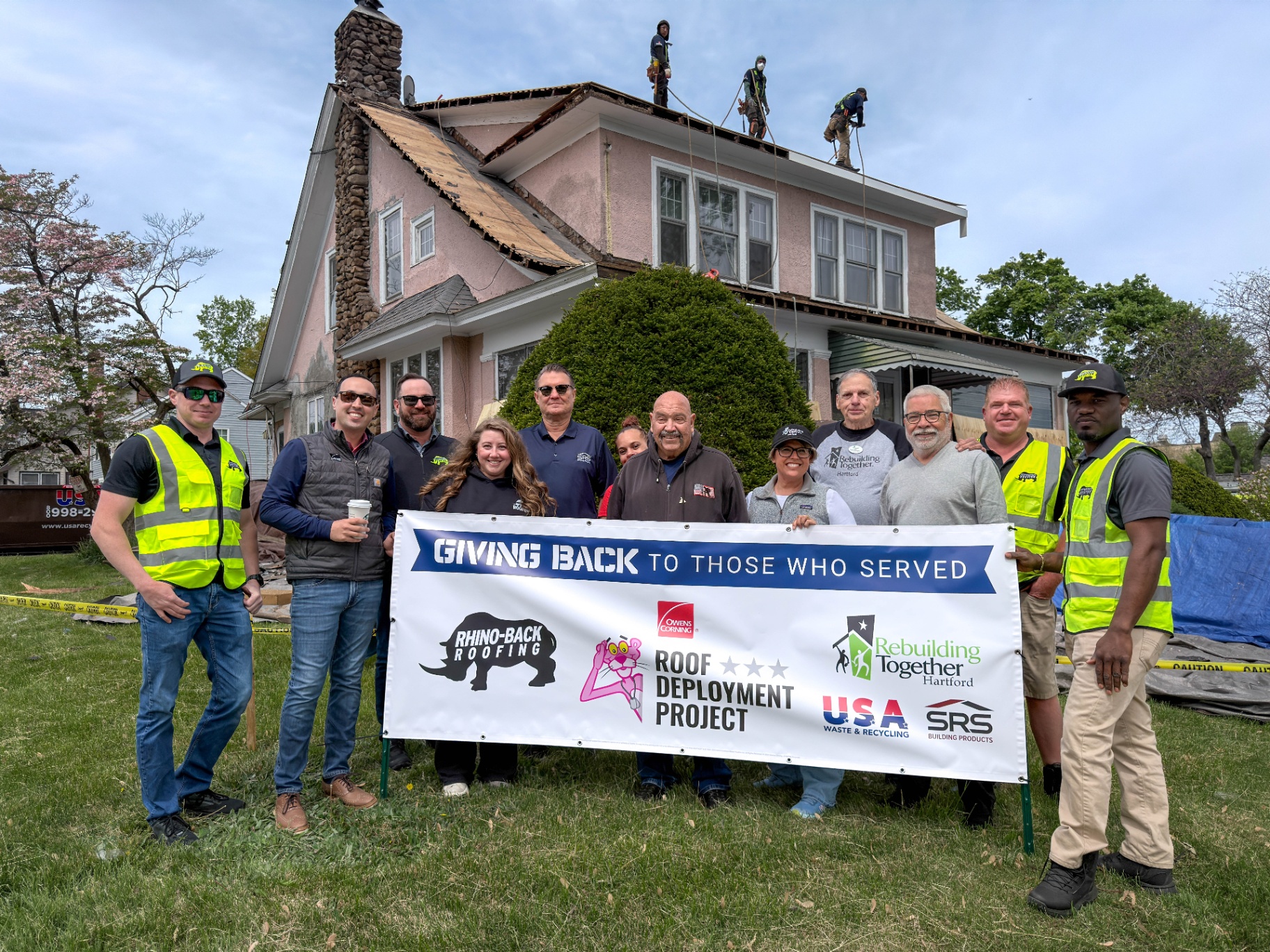 Roof Deployment Project · Giving back to veterans