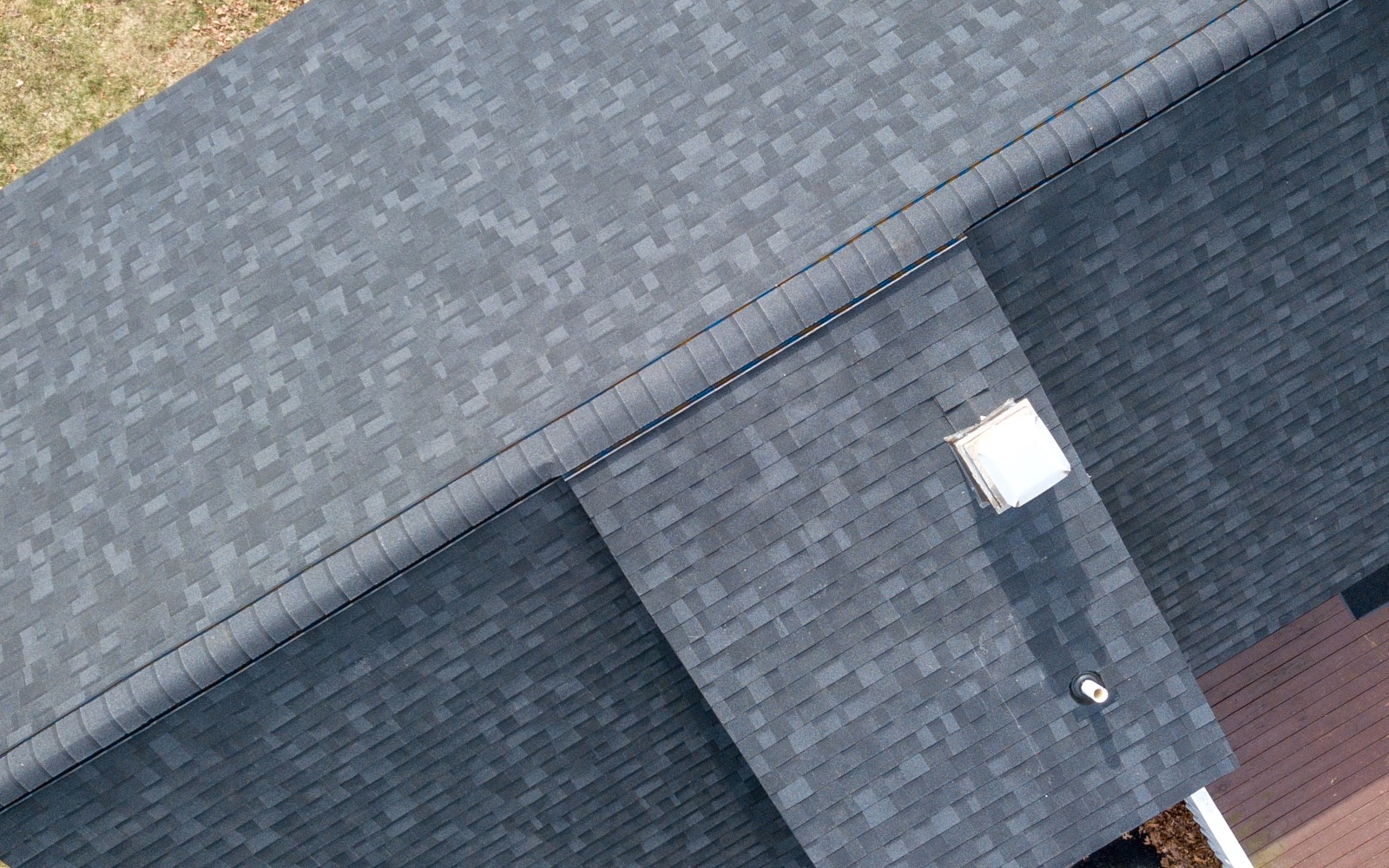 After: new roof installed by Rhino Back Roofing
